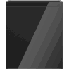 Mexen Orio Badezimmerunterschrank 40 cm, 1 Tür, Schwarz Hochglanz - 91A11-04047-1-BF70