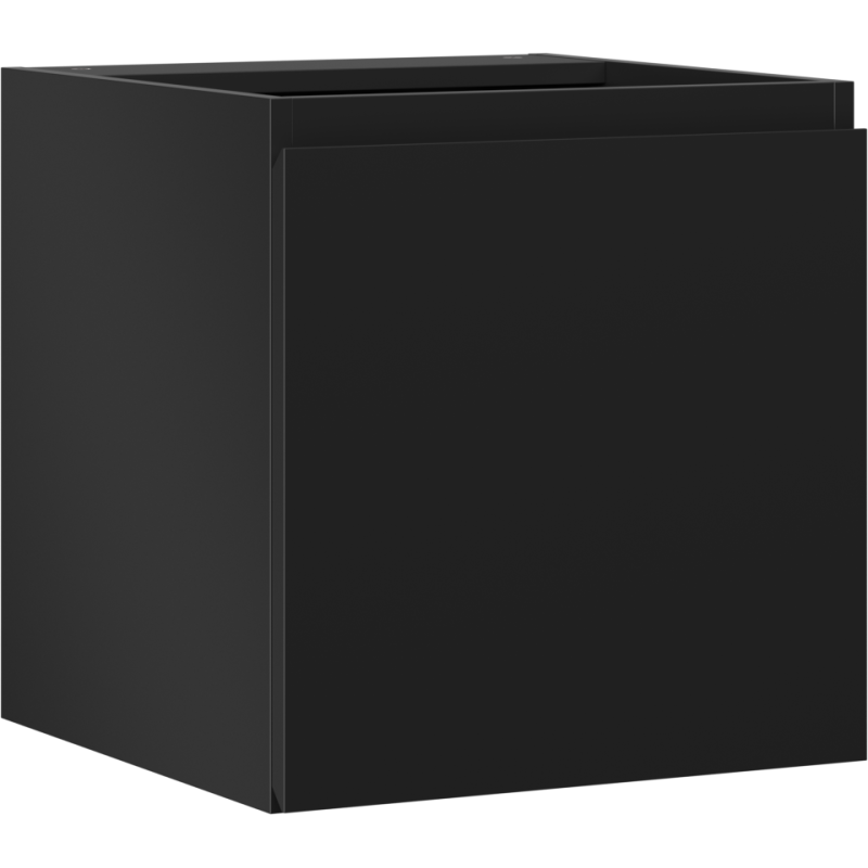 Mexen Orio Badezimmerschrank für Waschbecken 45 cm, 1 Tür, schwarz matt - 91A11-04547-1-BF71