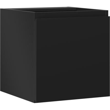 Mexen Orio Badezimmerschrank für Waschbecken 45 cm, 1 Tür, schwarz matt - 91A11-04547-1-BF71