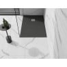 Mexen Stone+ Rechteckige Duschwanne aus Verbundmaterial 90 x 80 cm, Anthrazit - 44718090