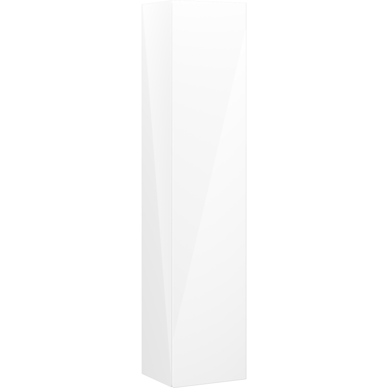 Mexen Orio Badezimmersäule 35 cm, 1 Tür, Weiß Hochglanz - 91A11-03016-1-BF00
