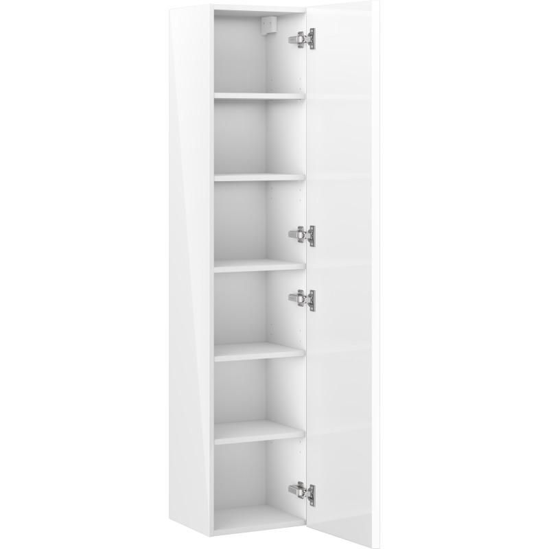 Mexen Orio Badezimmerschrank 35 cm, 1 Tür, weiß glänzend - 91A11-03016-1-BF00