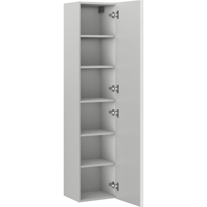 Mexen Orio Badezimmerhochschrank 35 cm, 1 Tür, graues Matt - 91A11-03016-1-BF62