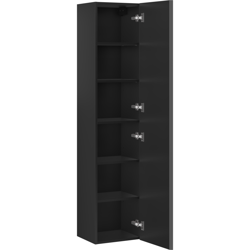 Mexen Orio Badschrank 35 cm, 1 Tür, schwarz matt - 91A11-03016-1-BF71