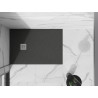 Mexen Stone+ Rechteckige Duschwanne aus Verbundwerkstoff 90 x 80 cm, Anthrazit - 44718090