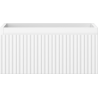 Mexen Rivel Badezimmerschrank für Waschbecken 50 cm, 1 Schublade, geriffelt, weiß matt- 91A20-05023-1-BF01