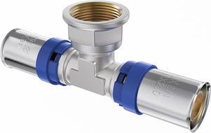 Mexen PEX-P Pressfitting-T-Stück, verpressbar PEX 32 x 3/4 IG x 32 - W97132-3234F32-00