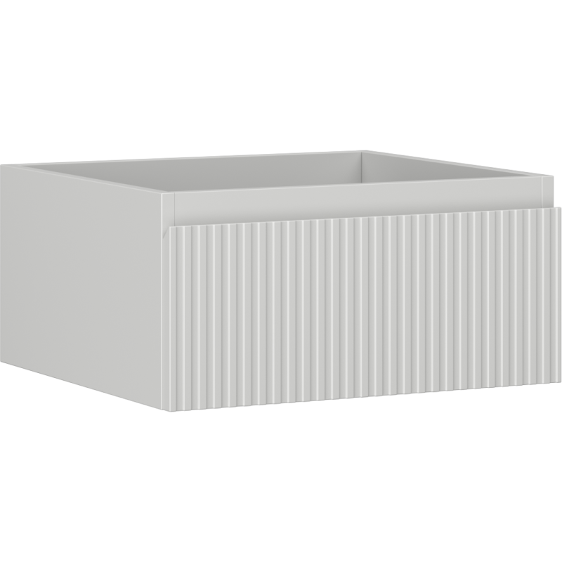 Mexen Rivel Badezimmerschrank unter dem Waschbecken 50 cm, 1 Schublade, gerillt, grau matt - 91A20-05023-1-BF62