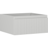 Mexen Rivel Badezimmerschrank unter dem Waschbecken 50 cm, 1 Schublade, gerillt, grau matt - 91A20-05023-1-BF62