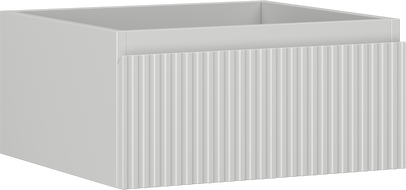 Mexen Rivel Badezimmerschrank unter dem Waschbecken 50 cm, 1 Schublade, gerillt, grau matt - 91A20-05023-1-BF62