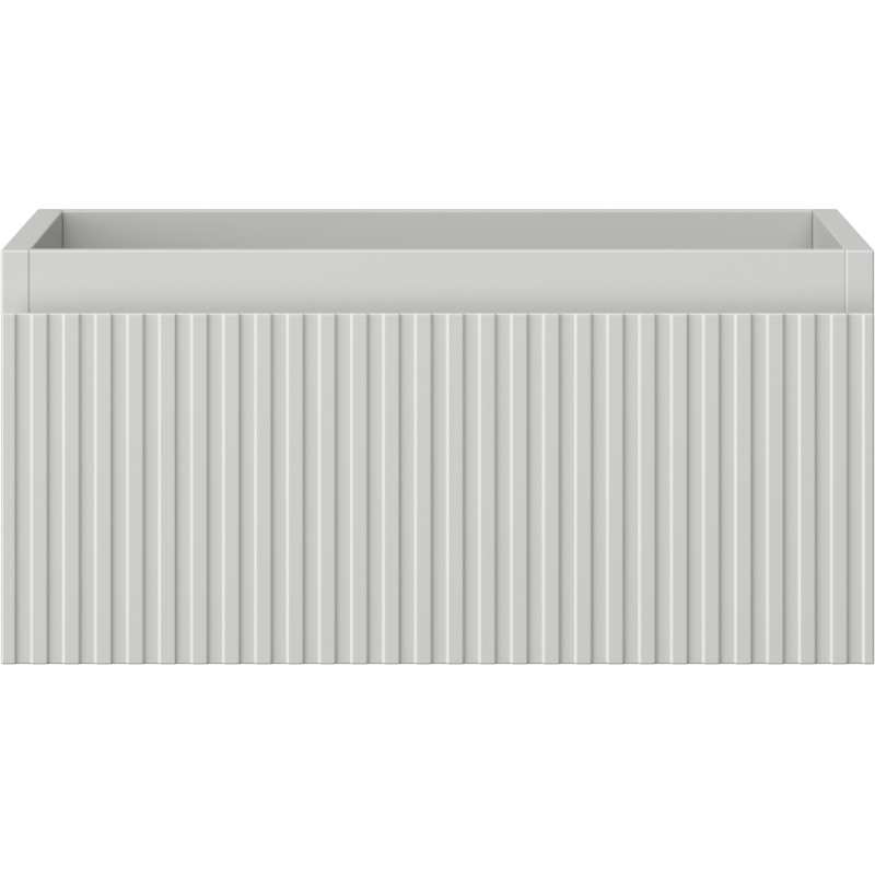 Mexen Rivel Badezimmerschrank unter dem Waschbecken 50 cm, 1 Schublade, gerillt, grau matt - 91A20-05023-1-BF62
