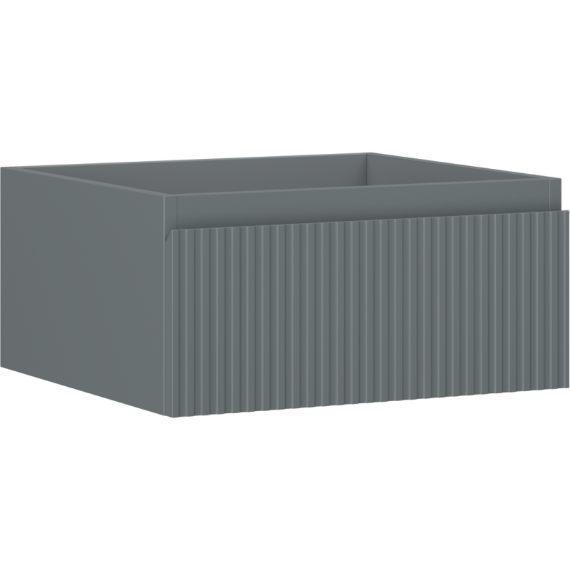 Mexen Rivel Badezimmer-Unterschrank 50 cm, 1 Schublade, geriffelt, grafit matt - 91A20-05023-1-BF66