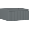 Mexen Rivel Badezimmer-Unterschrank 50 cm, 1 Schublade, geriffelt, grafit matt - 91A20-05023-1-BF66