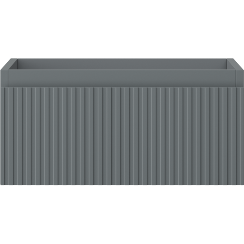 Mexen Rivel Badezimmer-Unterschrank 50 cm, 1 Schublade, geriffelt, grafit matt - 91A20-05023-1-BF66