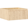 Mexen Rivel Badezimmerschrank für Waschbecken 50 cm, 1 Schublade, geriffelt, Eiche - 91A20-05023-1-BF81