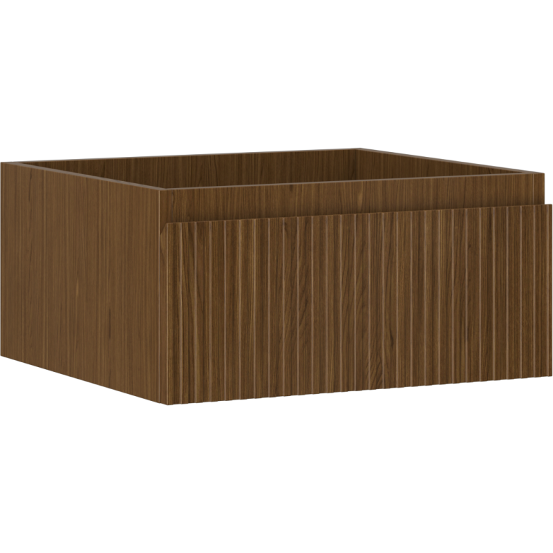 Mexen Rivel Badezimmerunterschrank 50 cm, 1 Schublade, gerillt, Nussbaum - 91A20-05023-1-BF86