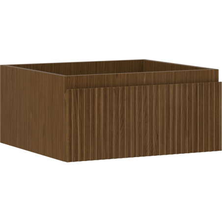 Mexen Rivel Badezimmerunterschrank 50 cm, 1 Schublade, gerillt, Nussbaum - 91A20-05023-1-BF86