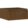Mexen Rivel Badezimmerunterschrank 50 cm, 1 Schublade, gerillt, Nussbaum - 91A20-05023-1-BF86