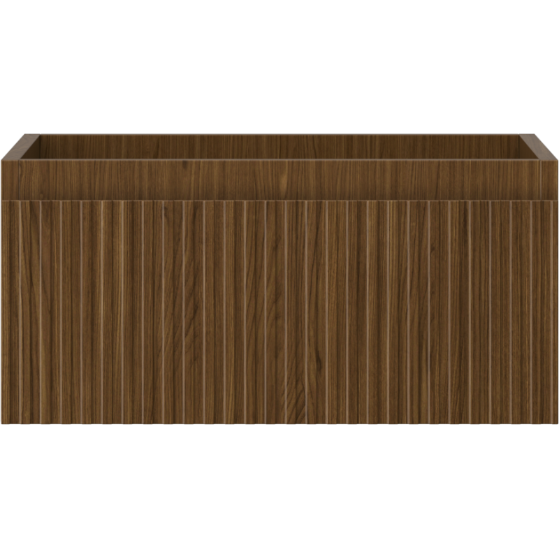 Mexen Rivel Badezimmerunterschrank 50 cm, 1 Schublade, gerillt, Nussbaum - 91A20-05023-1-BF86