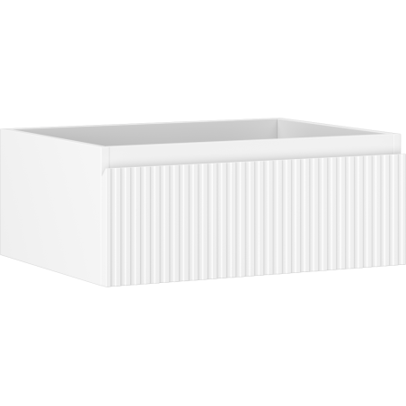 Mexen Rivel Badezimmerschrank unter Waschbecken 60 cm, 1 Schublade, gerillt, weiß matt - 91A20-06023-1-BF01