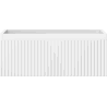 Mexen Rivel Badezimmerschrank unter Waschbecken 60 cm, 1 Schublade, gerillt, weiß matt - 91A20-06023-1-BF01