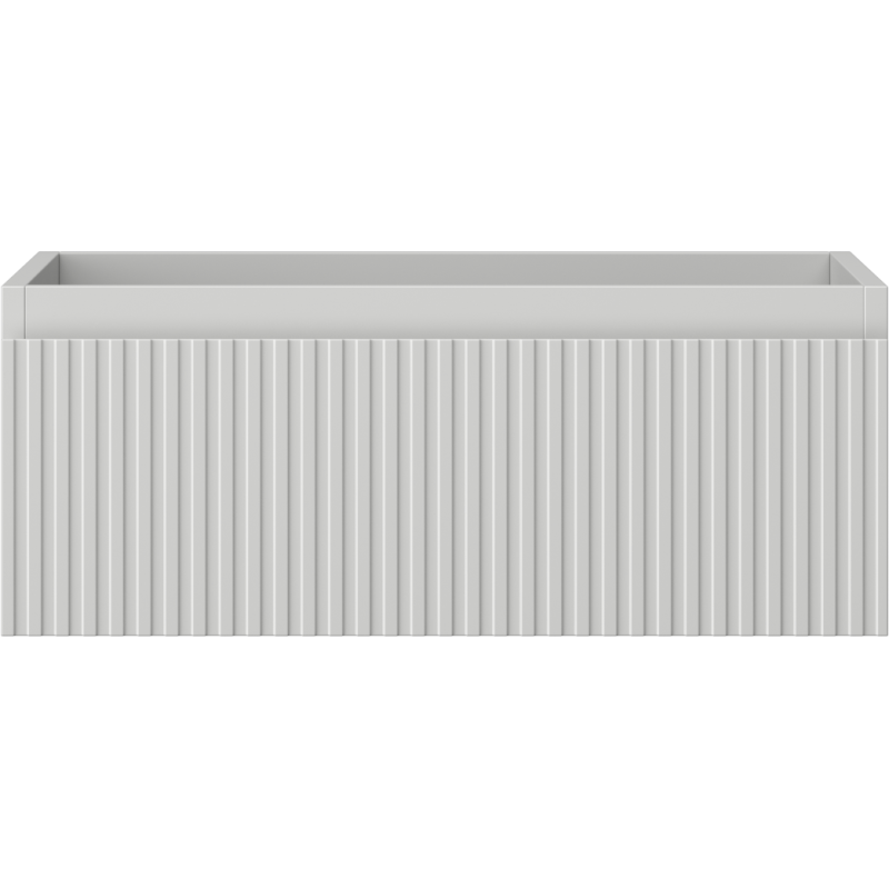 Mexen Rivel Badezimmerschrank 60 cm, 1 Schublade, geriffelt, grau matt - 91A20-06023-1-BF62