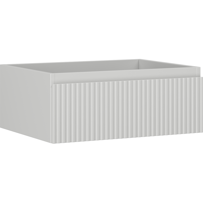 Mexen Rivel Badezimmerschrank 60 cm, 1 Schublade, geriffelt, grau matt - 91A20-06023-1-BF62