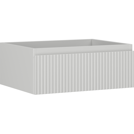 Mexen Rivel Badezimmerschrank 60 cm, 1 Schublade, geriffelt, grau matt - 91A20-06023-1-BF62
