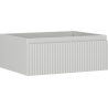 Mexen Rivel Badezimmerschrank 60 cm, 1 Schublade, geriffelt, grau matt - 91A20-06023-1-BF62