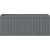 Mexen Rivel Badezimmerschrank unter Waschbecken 60 cm, 1 Schublade, gerillt, grafit matt - 91A20-06023-1-BF66