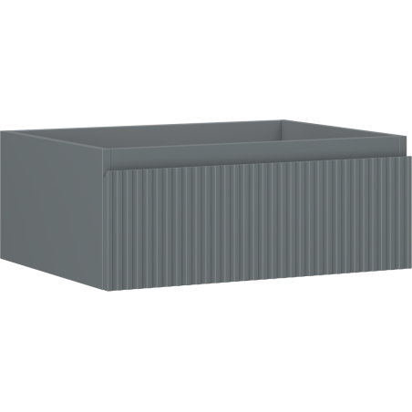 Mexen Rivel Badezimmerschrank unter Waschbecken 60 cm, 1 Schublade, gerillt, grafit matt - 91A20-06023-1-BF66