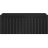 Mexen Rivel Badezimmerschrank für Waschbecken 60 cm, 1 Schublade, geriffelt, schwarz matt - 91A20-06023-1-BF71
