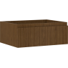 Mexen Rivel Badezimmerschrank für Waschbecken 60 cm, 1 Schublade, geriffelt, Nussbaum - 91A20-06023-1-BF86
