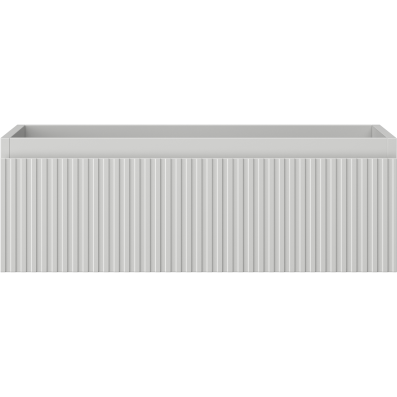 Mexen Rivel Badezimmerschrank unter Waschbecken 70 cm, 1 Schublade, gerillt, grau matt - 91A20-07023-1-BF62