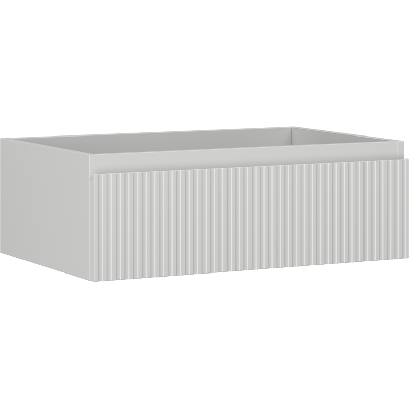 Mexen Rivel Badezimmerschrank unter Waschbecken 70 cm, 1 Schublade, gerillt, grau matt - 91A20-07023-1-BF62