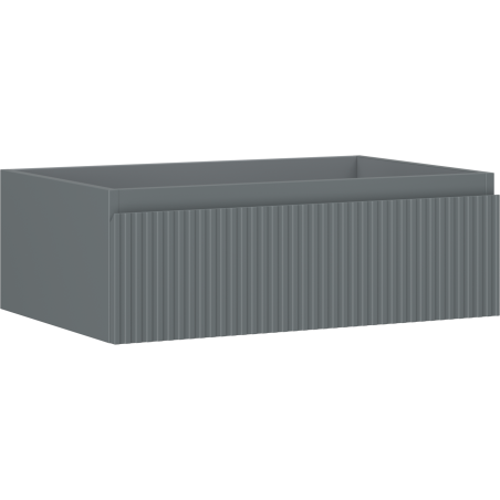 Mexen Rivel Badezimmerunterschrank 70 cm, 1 Schublade, geriffelt, Graphit matt - 91A20-07023-1-BF66