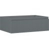 Mexen Rivel Badezimmerunterschrank 70 cm, 1 Schublade, geriffelt, Graphit matt - 91A20-07023-1-BF66
