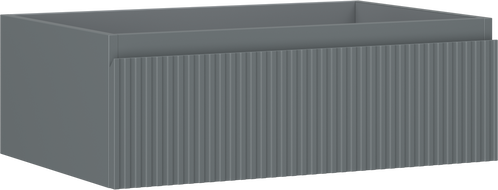 Mexen Rivel Badezimmerunterschrank 70 cm, 1 Schublade, geriffelt, Graphit matt - 91A20-07023-1-BF66