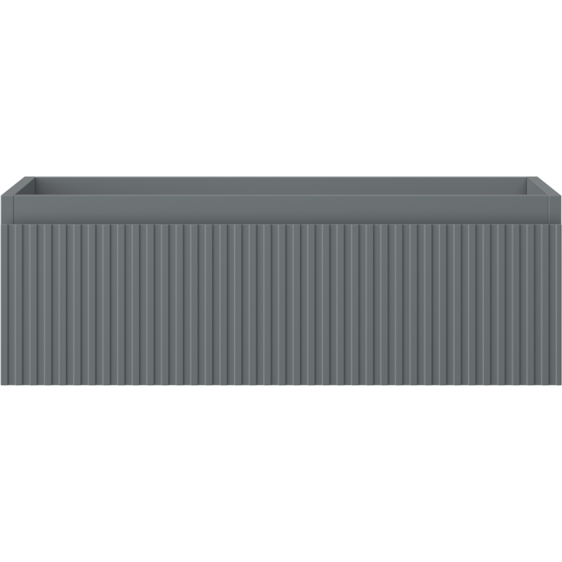 Mexen Rivel Badezimmerunterschrank 70 cm, 1 Schublade, geriffelt, Graphit matt - 91A20-07023-1-BF66
