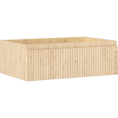 Mexen Rivel Badezimmerschrank für Waschtisch 70 cm, 1 Schublade, gerillt, Eiche - 91A20-07023-1-BF81