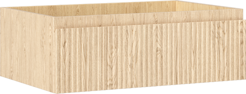 Mexen Rivel Badezimmerschrank für Waschtisch 70 cm, 1 Schublade, gerillt, Eiche - 91A20-07023-1-BF81