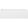 Mexen Rivel Badezimmerschrank für Waschbecken 80 cm, 1 Schublade, geriffelt, weiß matt - 91A20-08023-1-BF01