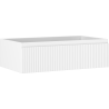 Mexen Rivel Badezimmerschrank für Waschbecken 80 cm, 1 Schublade, geriffelt, weiß matt - 91A20-08023-1-BF01
