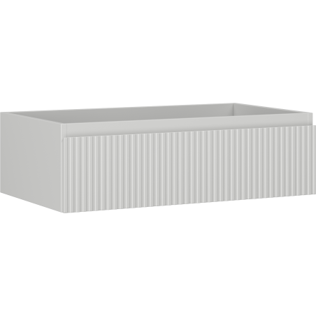 Mexen Rivel Badezimmer-Unterschrank 80 cm, 1 Schublade, geriffelt, grau matt - 91A20-08023-1-BF62