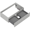 Mexen Rivel Badezimmer-Unterschrank 80 cm, 1 Schublade, geriffelt, grau matt - 91A20-08023-1-BF62