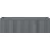 Mexen Rivel Badezimmerschrank für Waschbecken 80 cm, 1 Schublade, geriffelt, Graphit matt - 91A20-08023-1-BF66
