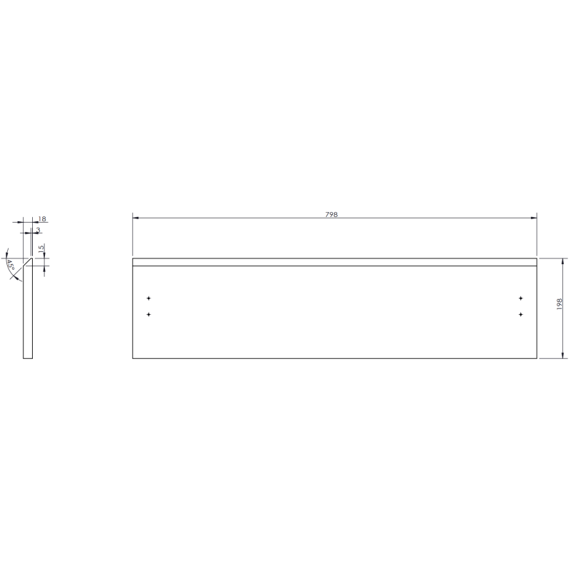 Mexen Rivel Badezimmerschrank 80 cm, 1 Schublade, geriffelt, schwarz matt - 91A20-08023-1-BF71