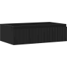 Mexen Rivel Badezimmerschrank 80 cm, 1 Schublade, geriffelt, schwarz matt - 91A20-08023-1-BF71