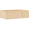 Mexen Rivel Badezimmerschrank unter Waschbecken 80 cm, 1 Schublade, geriffelt, Eiche - 91A20-08023-1-BF81