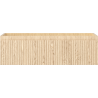 Mexen Rivel Badezimmerschrank unter Waschbecken 80 cm, 1 Schublade, geriffelt, Eiche - 91A20-08023-1-BF81